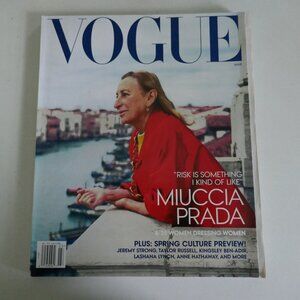 Vogue magazine March 2023 featuring Miuccia Prada